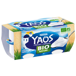 Yaourt Yaos Nature Bio Nestle 4x125g Super U Hyper U U Express