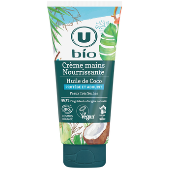Image de U BIO
Crème nourrissante pour les mains au coco - Tube
