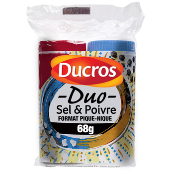 Image de Duo de poivre gris moulu et sel fin DUCROS