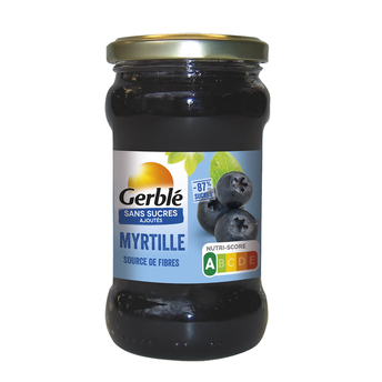 Image de GERBLE - Confiture myrtille sans sucres ajoutés