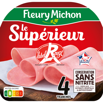Image de Jambon Label Rouge sans nitrite FLEURY MICHON 4 tranches