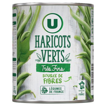 Image de U
Haricots verts très fins - Boîte de 440g net