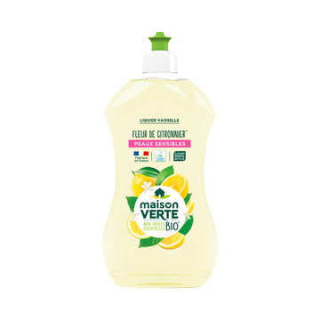 Maison Verte Liquide Vaisselle Aux Huiles Essentielles Bio - Citronnier Maison Verte, 500ml