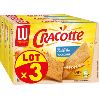 Image de Tartines craquantes Céréales complètes CRACOTTE  - 3 paquets de