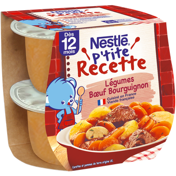 Image de Plats complets P'TITE RECETTE Boeuf bourguignon