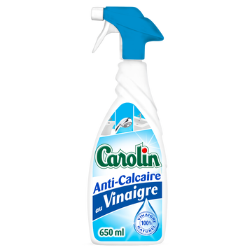 Carolin Nettoyant Anti-calcaire Salle De Bain Au Vinaigre - Pistolet 650ml