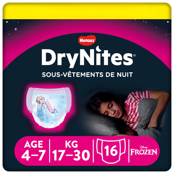 Image de Sous-vêtements de nuit drynites filles HUGGIES 17/30 Kg(4-7