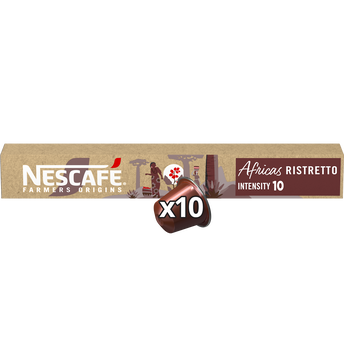 Image de Café capsules NESCAFE FARMERS ORIGINS AFRICAS RISTRETTO N°10 - Afrique - compatible NESPRESSO