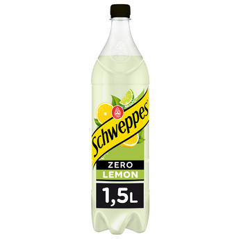 Image de Soda Zero saveur Citron SCHWEPPES - la bouteille de