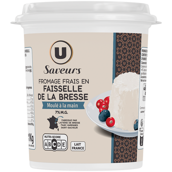 Image de U SAVEURS
Faisselle au lait pasteurisé  7%mg