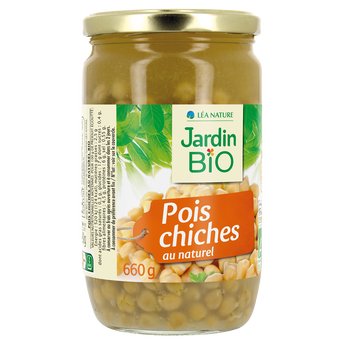 Image de Pois chiches au naturel bio JARDIN BIO - Bocal