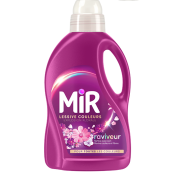 Image de MIR - Lessive liquide - Soin couleurs & noir - Explosion florale - 27lavages - 1.35