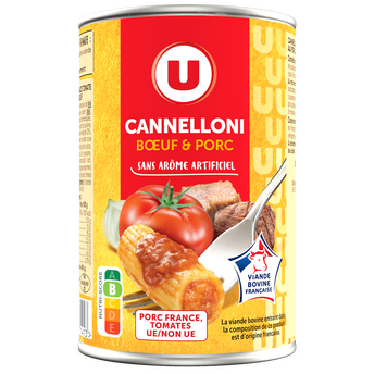 Image de U
Cannelloni porc boeuf VBF, boîte