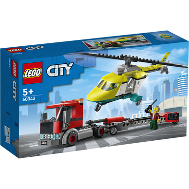 LEGO® City - Le transport de l hélicoptère de secours - 60343 - Dès 5ans -  Super U, Hyper U, U Express 