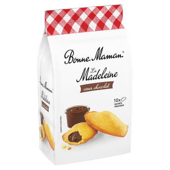 Image de Madeleines coeur chocolat BONNE MAMAN - x10 sachets - Le paquet de