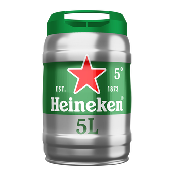 Image de Bière blonde HEINEKEN, 5°, mini fût pression de