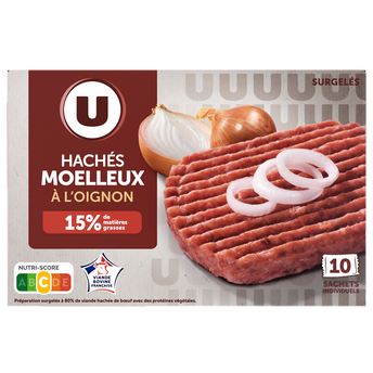 Image de U
Haché Burger le savoureux à l'oignon
