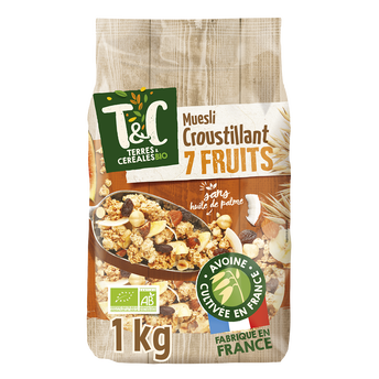 Image de Céréales müesli croustillant 7fruits Bio, Terres & Céréales