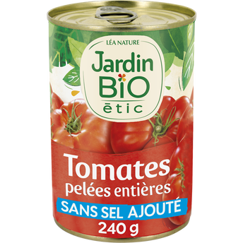 Image de Tomates pelées entières au jus bio JARDIN BIO, boîte métal de