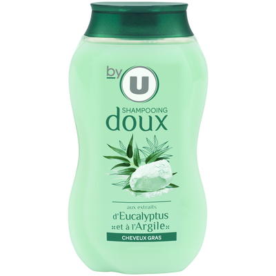 Shampoing pour cheveux gras à l'argile by u, flacon de 250ml - super u
