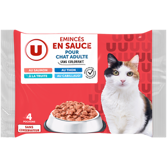 Image de U
Sachets fraicheur pour chat Emincés en sauce poissons