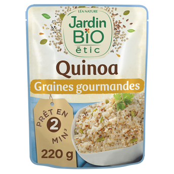 Image de Quinoa graines gourmandes sans gluten JARDIN BIO, doy pack de