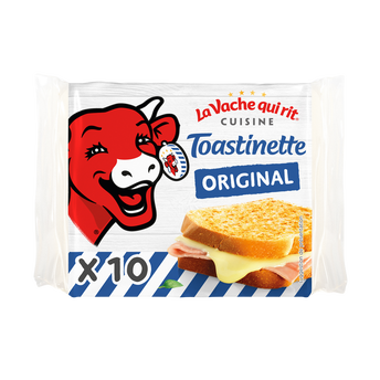 Image de Fromage en tranches Toastinette Croque Monsieur Nature VACHE QUI RIT -10 tranches