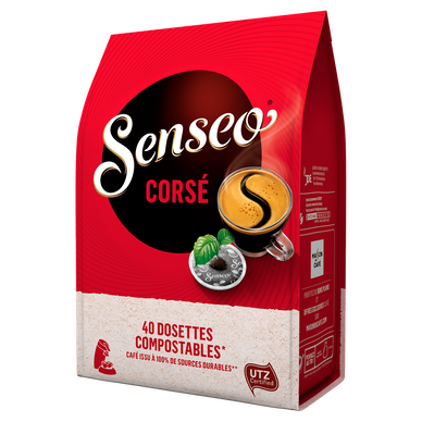 Café dosettes SENSEO Corsé - Compatible SENSEO - x40 - Super U, Hyper U, U  Express 
