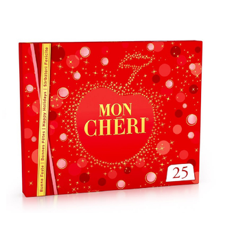 Image de Chocolat liqueur cerise MON CHERI FERRERO, boîte de