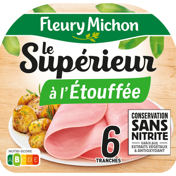 Image de Jambon Le Supérieur sans nitrite FLEURY MICHON, 6 tranches
