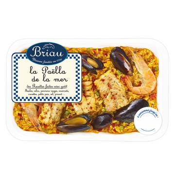 Maison Briau Paëlla De La Mer Briau, Transformée En France, Barquette De 800g