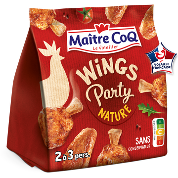 Maître Coq Wings Party Nature, Maitre Coq, Sac, 400g
