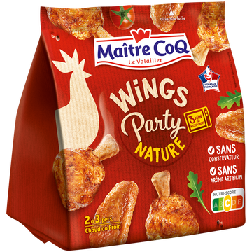Maître Coq Wings Party Nature, Maitre Coq, Sac, 400g