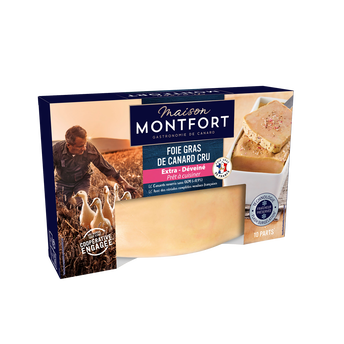 Image de Foie gras de canard cru extra surgelé éveiné MAISON MONFORT