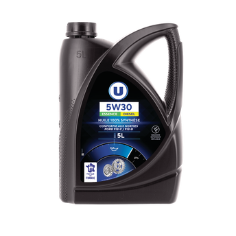 Image de U
Huile 5W30 5l pour moteurs essence et