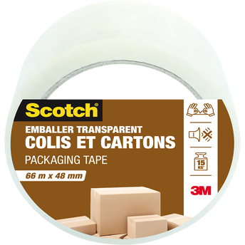 Image de Emballage SCOTCH, colis et carton, 66mx48mm, transparent