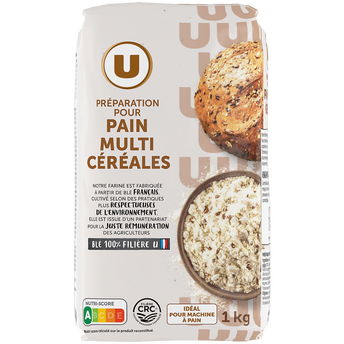 Image de U
Mélange de farines boulangères pour pain multicéréales