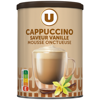 Image de U
Café soluble Cappuccino saveur vanille