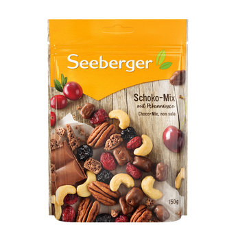 Image de Mélange de fruits secs et graines "Choco mix", SEEBERGER, sachet