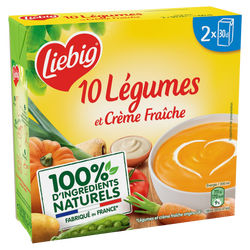 Soupe 10 Legumes A La Creme Fraiche Liebig Briques 2x30cl Super U Hyper U U Express Soupe 10 Legumes A La Creme Fraiche Liebig Briques 2x30cl Super U Hyper U U Express