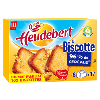 Image de Biscottes HEUDEBERT - Paquet de 102 tranches