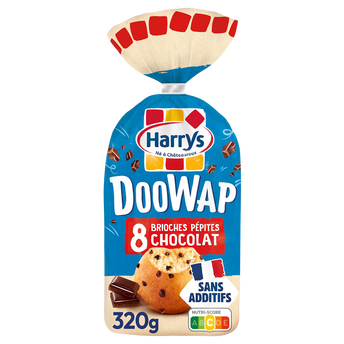 Image de Brioches Doowap pépites de chocolat sans additifs X8 HARRYS
