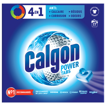 Image de Nettoyant anti-calcaire 2 en 1 pour lave linge CALGON, 17 tabs