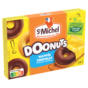 Image de Doonuts nappés chocolat, SAINT MICHEL, paquet