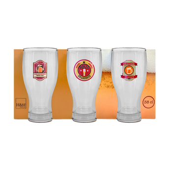 Image de Coffret 3 chopes à bière 38cl