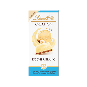Image de Création blanc rocher blanc LINDT, tablette