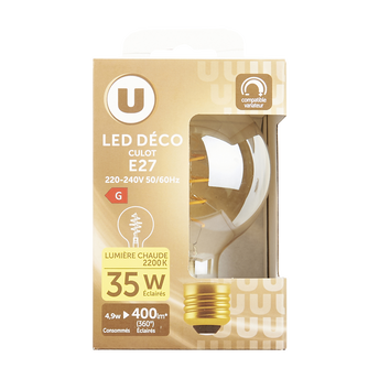 Image de U
Ampoule LED déco spirale globe - 35W E27