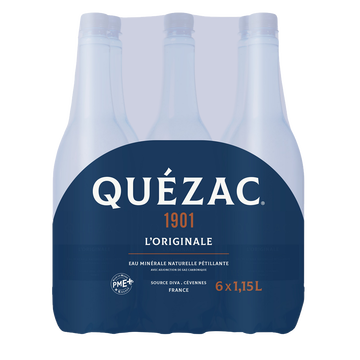 Quézac Eau Minérale Naturelle Gazeuse Quezac, 6x1,15l