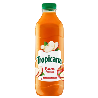 Image de Jus de pomme pressée TROPICANA, bouteille de