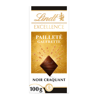 Image de Tablette de chocolat excellence noir gaufrette LINDT